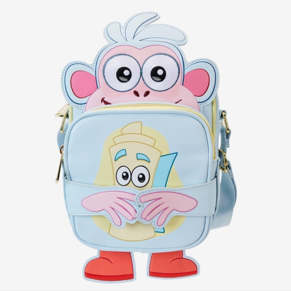 Kids Cartoon Character Backpack - Blue and Pink